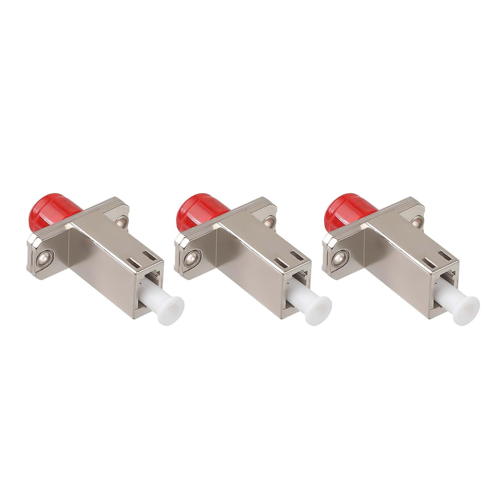 -3PC FC Female to LC Female Fiber Optic Hybrid Flange Adapter Single Mode Fib...
