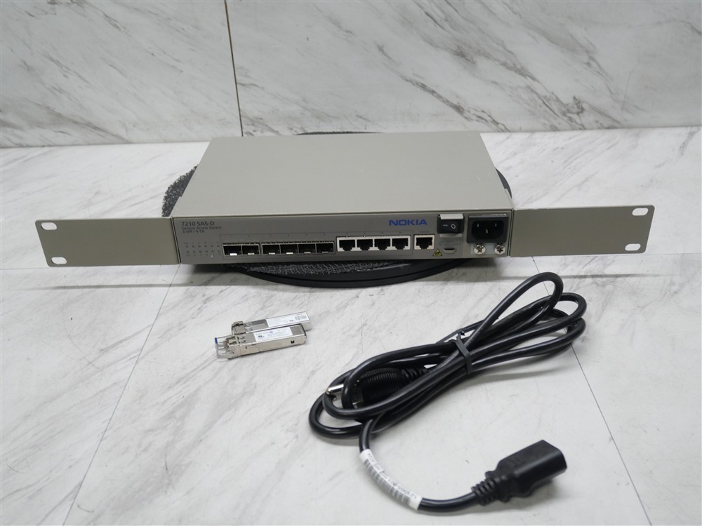 Nokia 7210 SAS-D 6-SFP 4-TX Service Access Switch w/ 2 SFPs TESTED