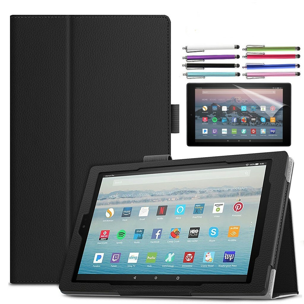 Folio Cover For Amazon Fire HD 10'' 2023/2021 Tablet Slim Stand PU Leather Case