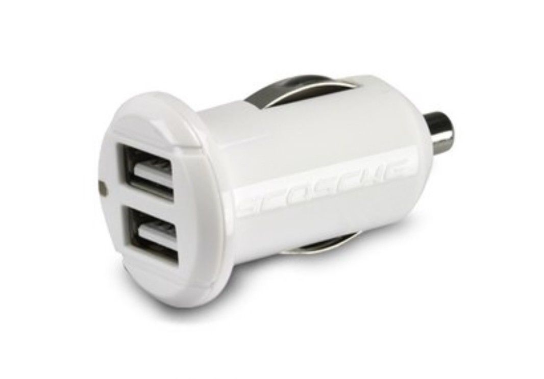 10X Scosche reVOLT c2 - Dual 4.2Amp (2.1A per Port) Car Charger Adaptor - White