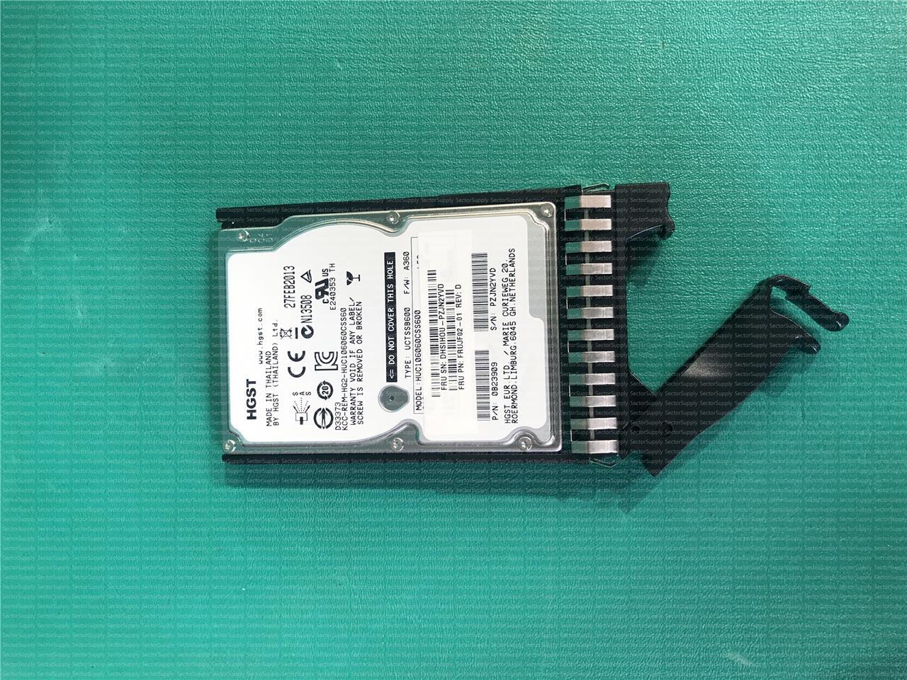 HGST 600GB 2.5 SAS HARD DRIVE & TRAY   DOT HILL SYSTEMS CORP. FRUJF02-01  HUC106