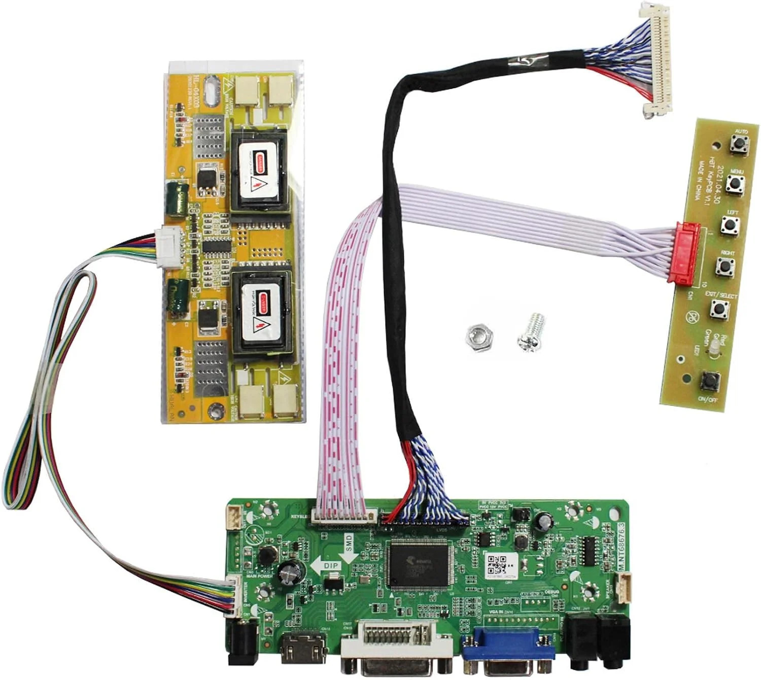 H/D VGA DVI Audio LVDs Controller Board 30 pin for 17" 19" 1280x1024 M170EG01 M1