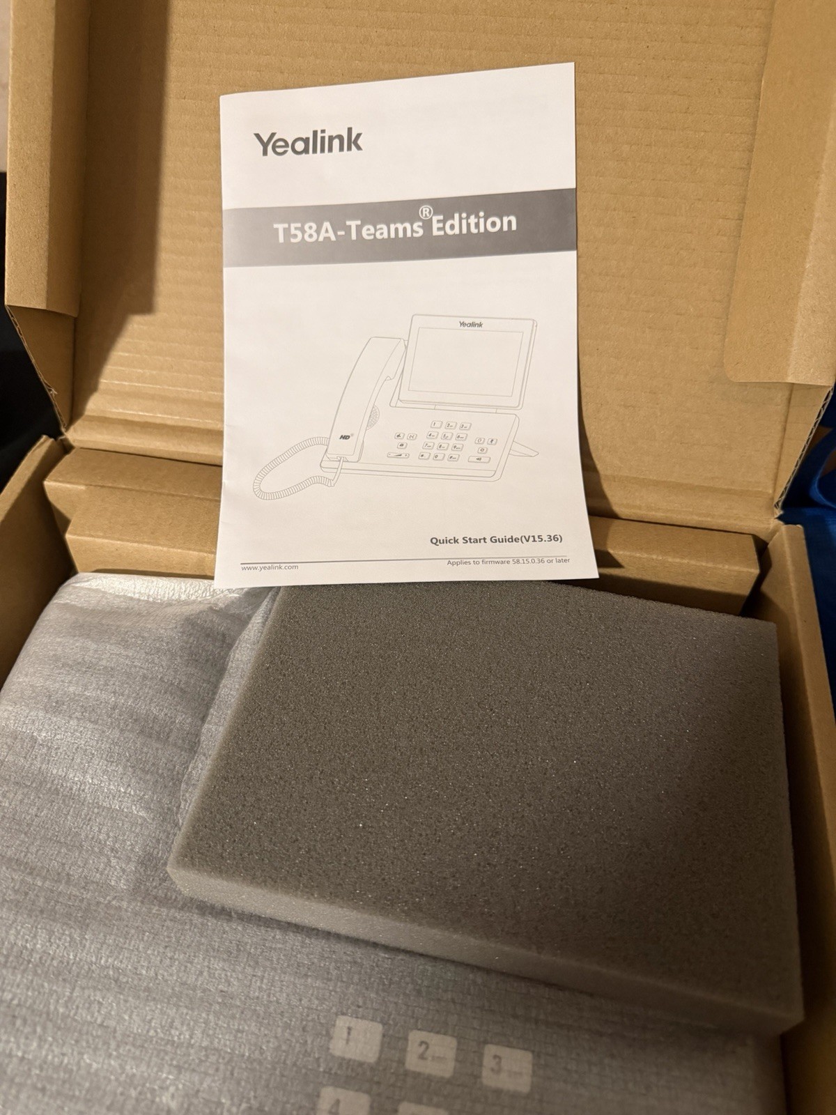U81932 YEALINK SIPT58A VoIP Office  TEAM EDITION G1N