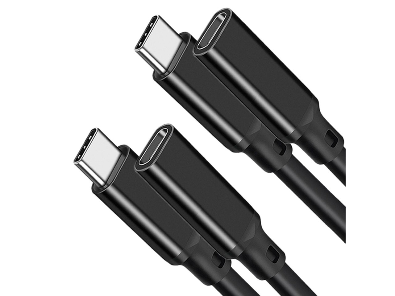 2-Pack USB C Extension Cable 1.6FT, USB 3.1 10gbps Type C Male to Female
