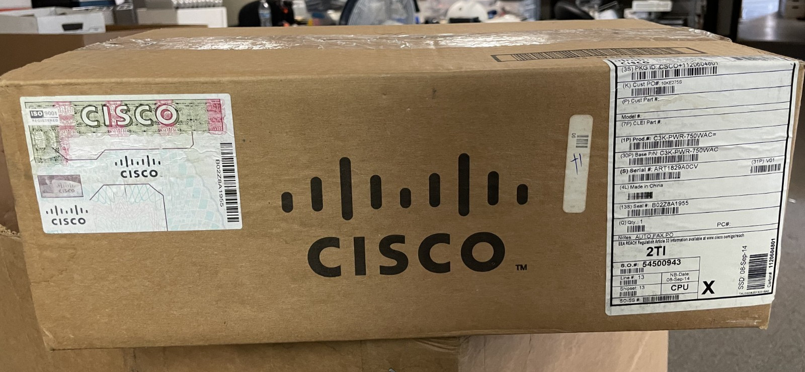 Cisco C3K-PWR-750WAC 750WAC Power Supply  Open Box