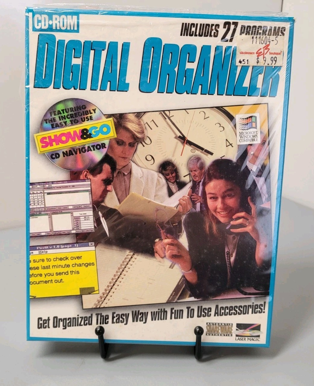 Vintage 1995 LaserSoft Show & Go CD-ROM Digital Organizer GREAT CONDITION 