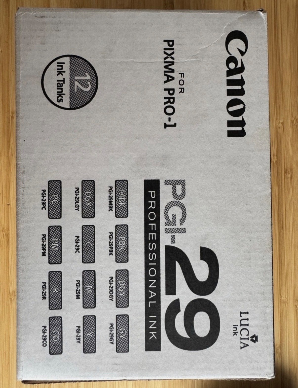 Canon PGI-29 PRO-1 12 Ink tank Value Pack, USED OEM PGI-29 Lot of 1