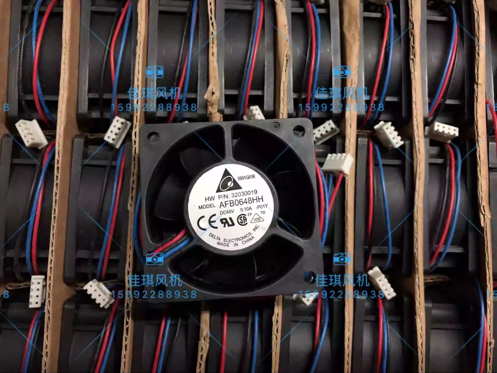 Delta AFB0648HH 48V DC 0.10A Dual-Ball Bearing Cooling Fan
