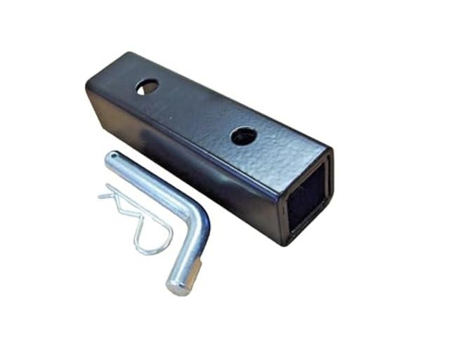 2" to 1-1/4" Black Alloy Steel Hitch Adapter for Car & Truck