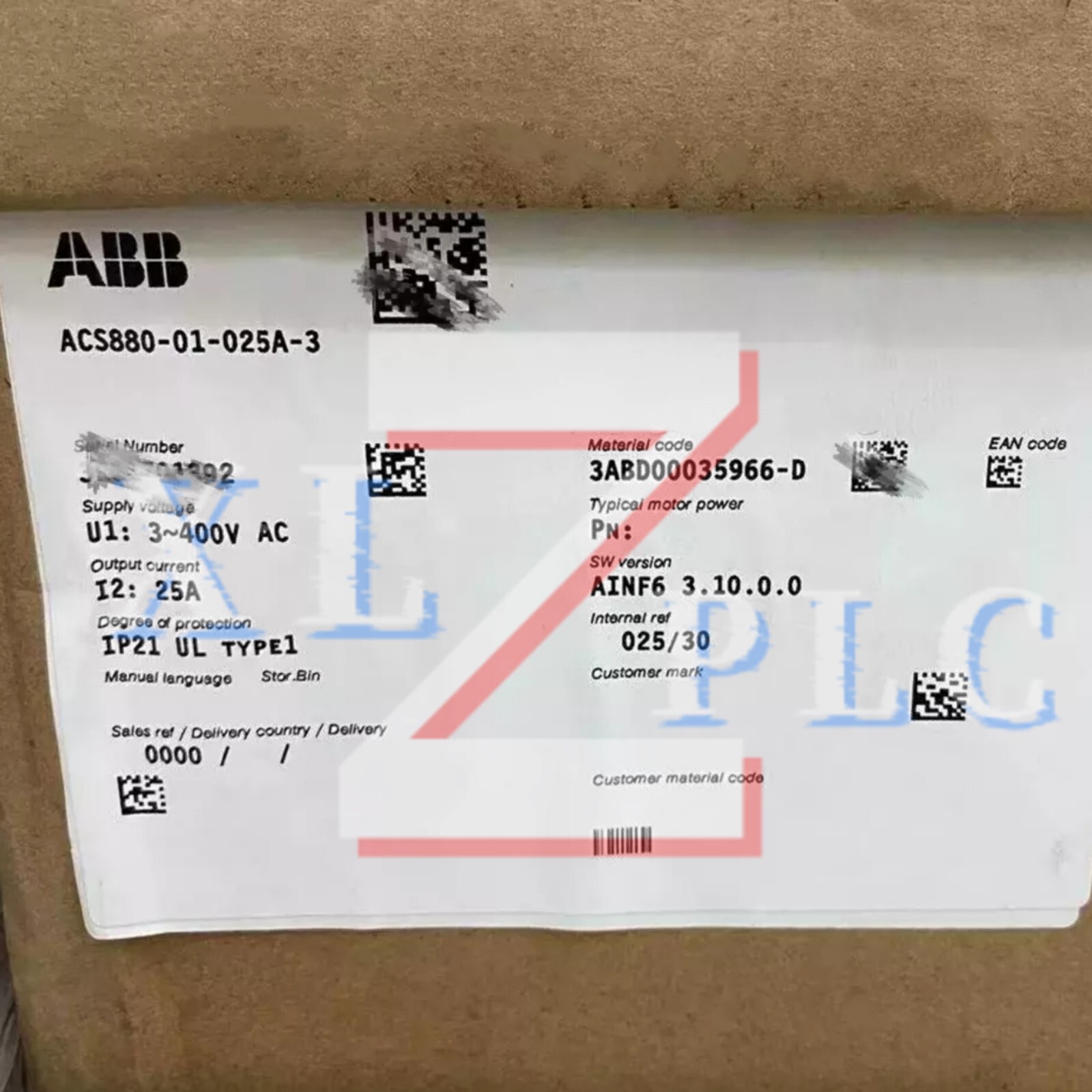 1PCS New ABB ACS880-01-025A-3 Frequency converter In Box*