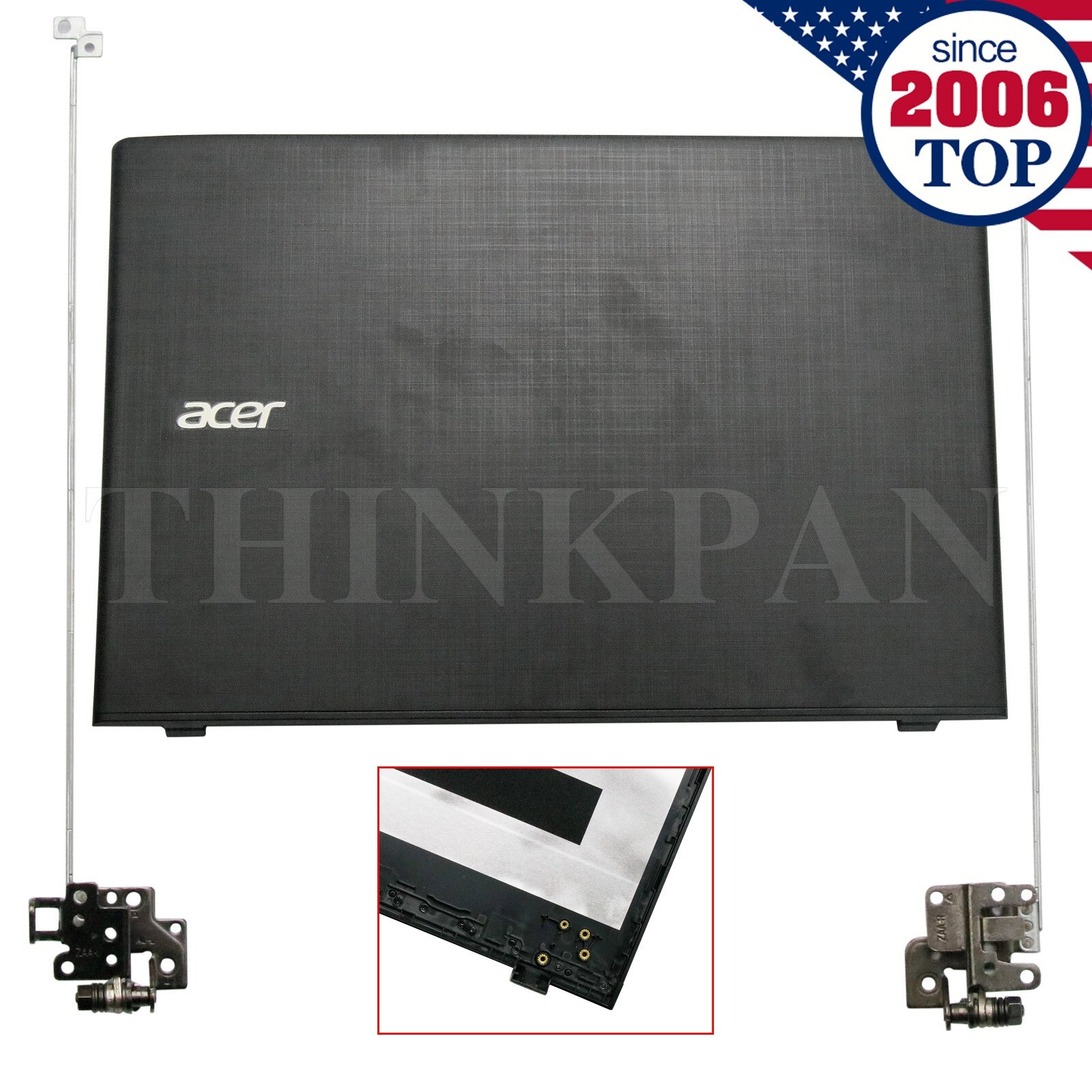 New Acer Aspire E5-523 E5-575 575G E5-576 E5-576G LCD Back Cover + Hinges 60.GDZ