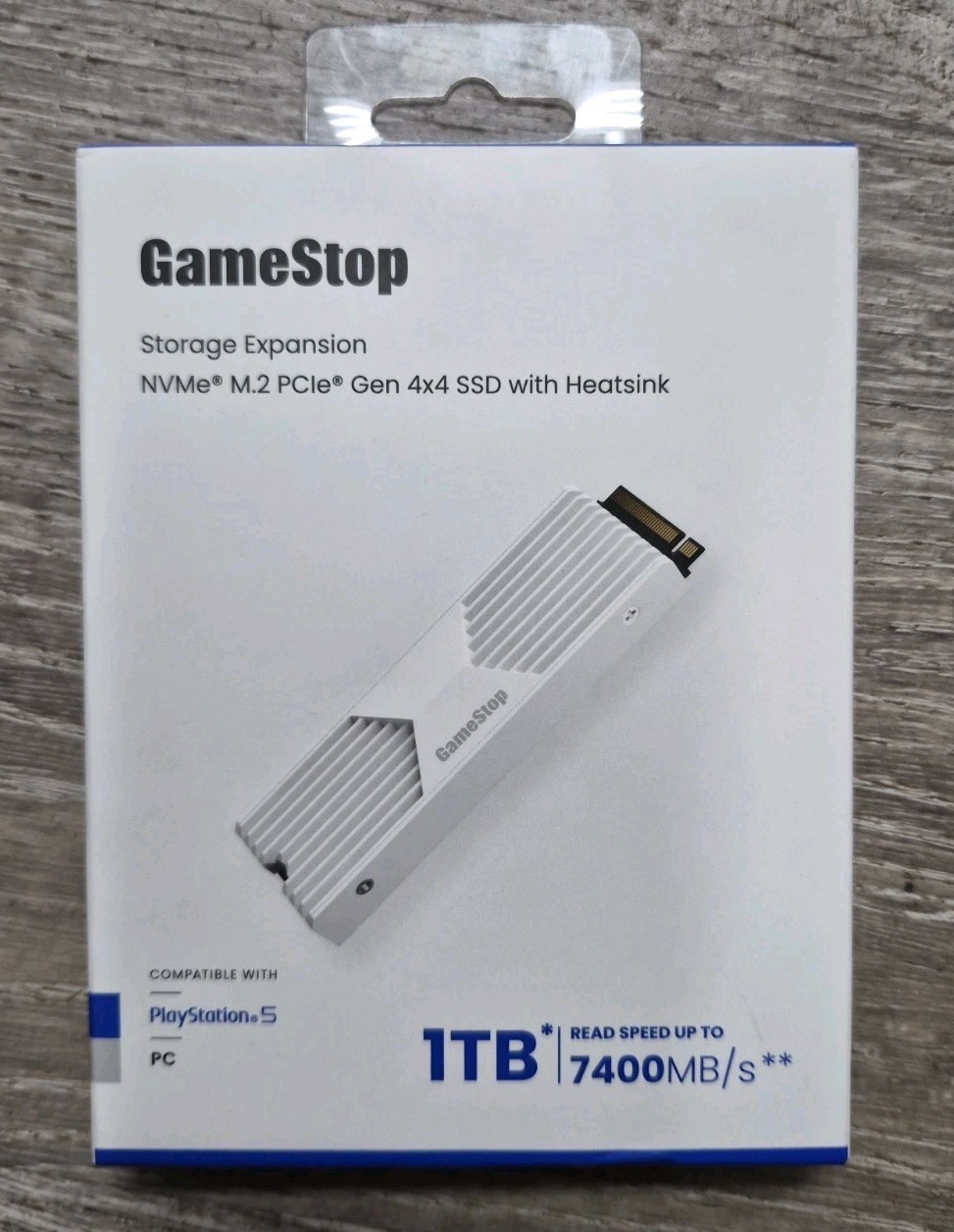 1TB NVMe M.2 PCIe Gen 4x4 SSD w/ Heatsink for PS5/PC 7400MB/s