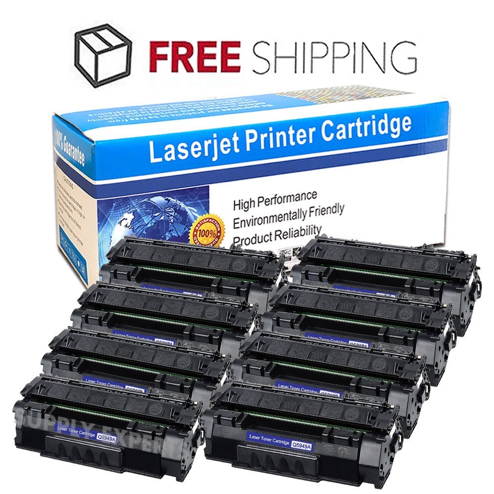 8PK Q5949A 49A Black Toner Cartridge For HP LaserJet 1160 1320N 1320NW 3390 3392