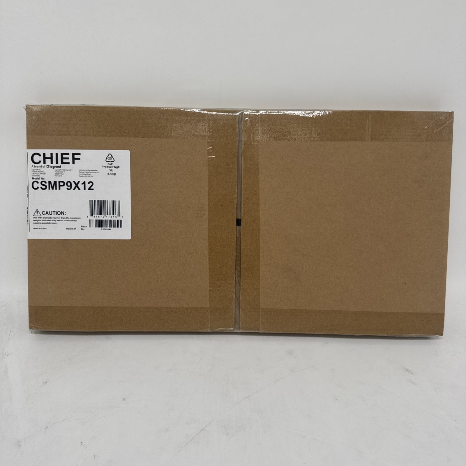 NEW SEALED Chief Mounting Panel CSMP9X12