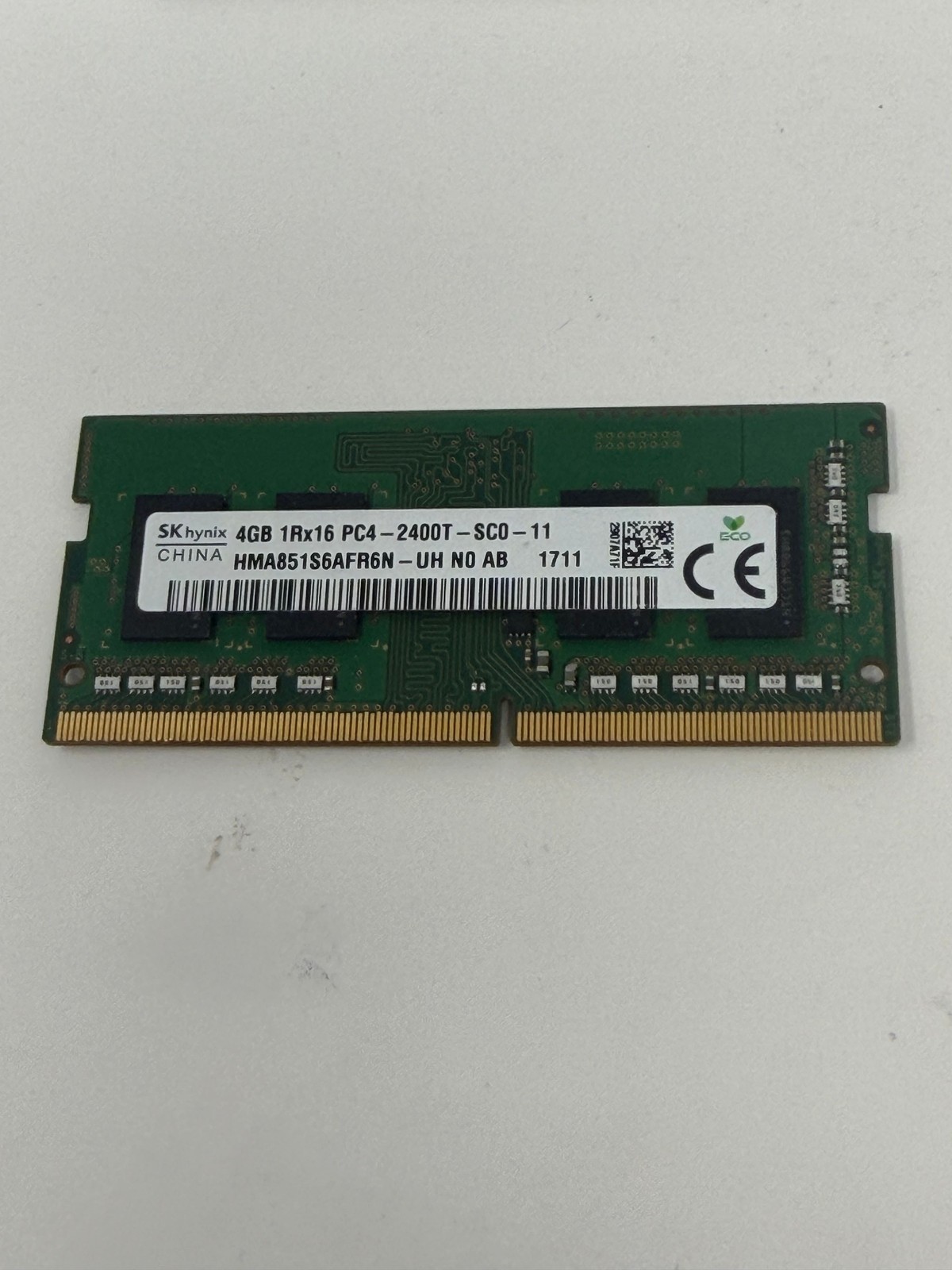 SK Hynix 4GB DDR4 4GB 1Rx16 PC4 DRAM 2400T -SCO - 11 4GB Grade A