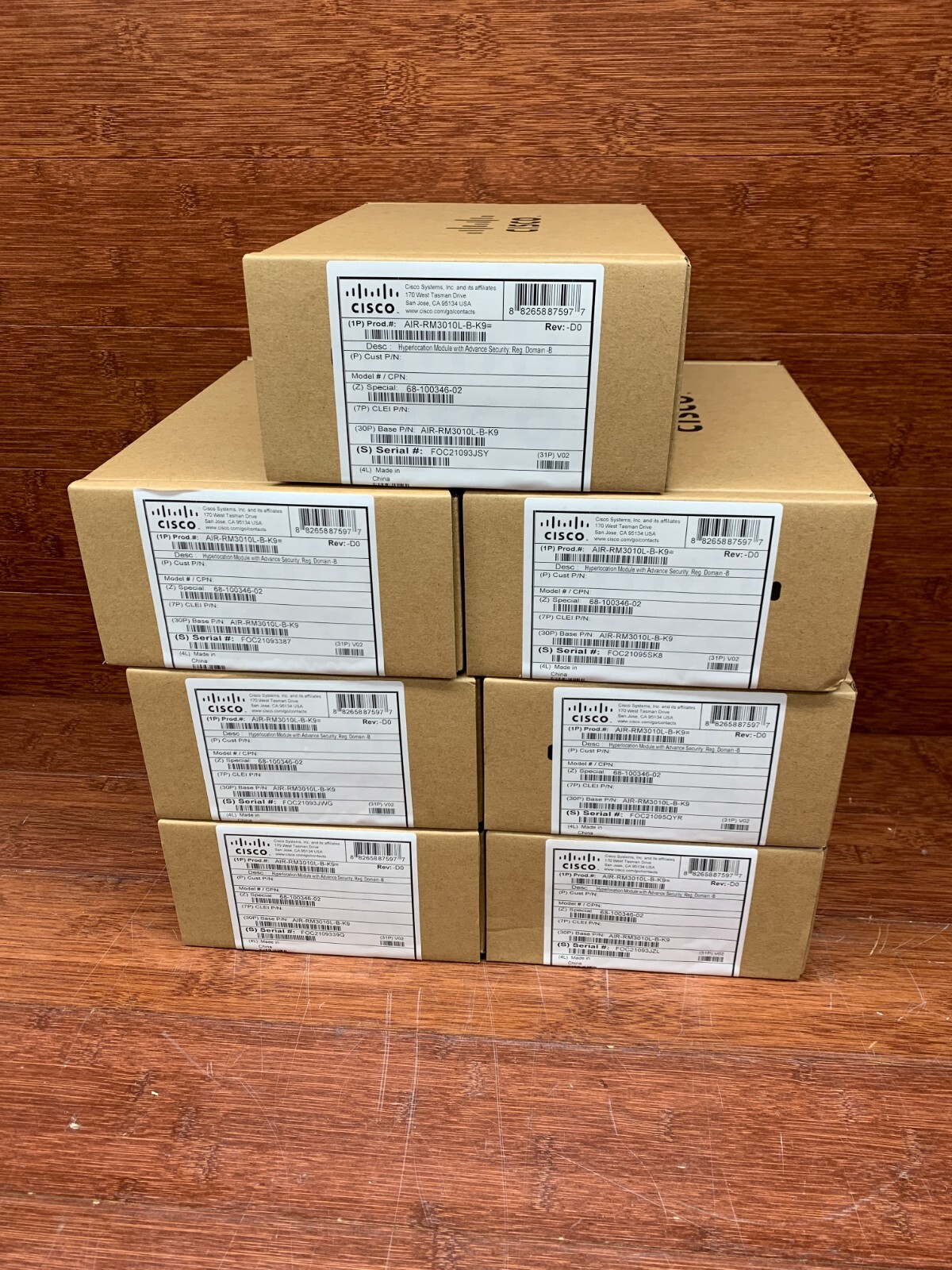 Lot of 7X NEW Cisco AIR-RM3010L-B-K9 Hyperlocation Module Advance Security