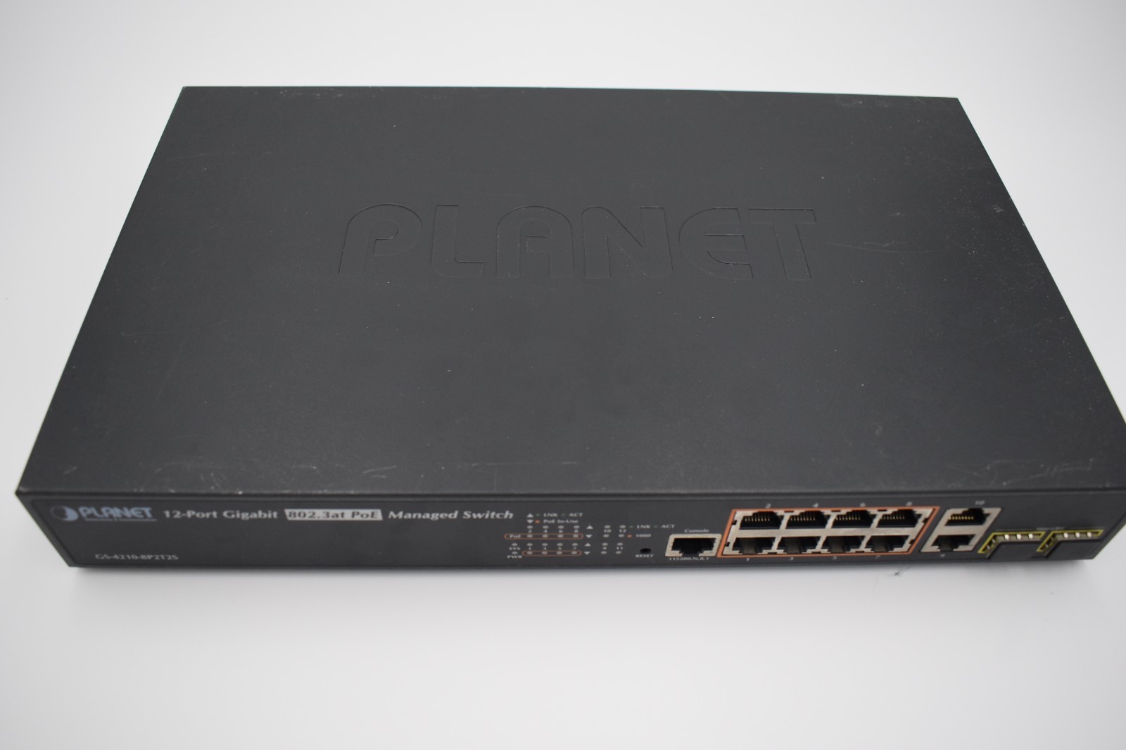 Planet GS-4210-8P2S 8-Port 10/100/1000T 802.3at PoE + 2-Port 100/1000X