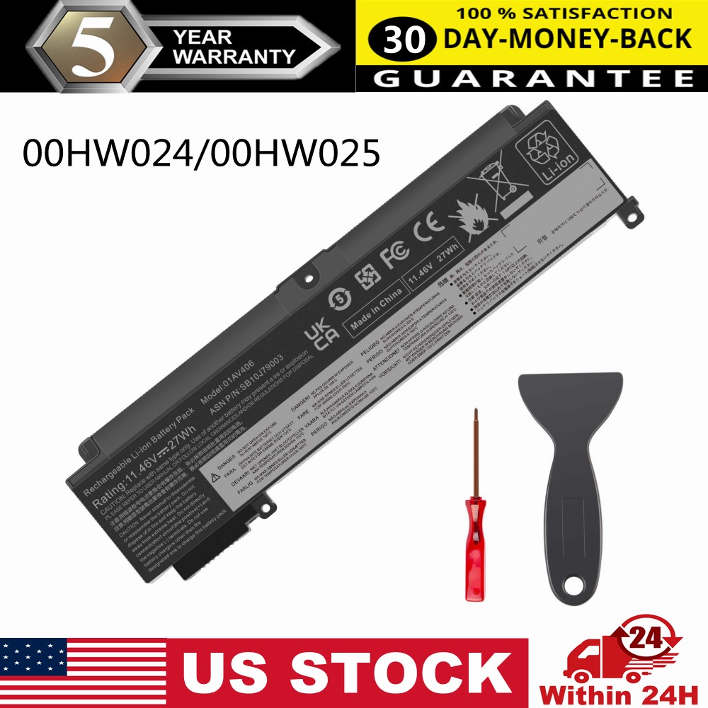 LOT 10PCS 01AV406 BATTERY FOR LENOVO ThinkPad T460s T470s 00HW024 00HW025