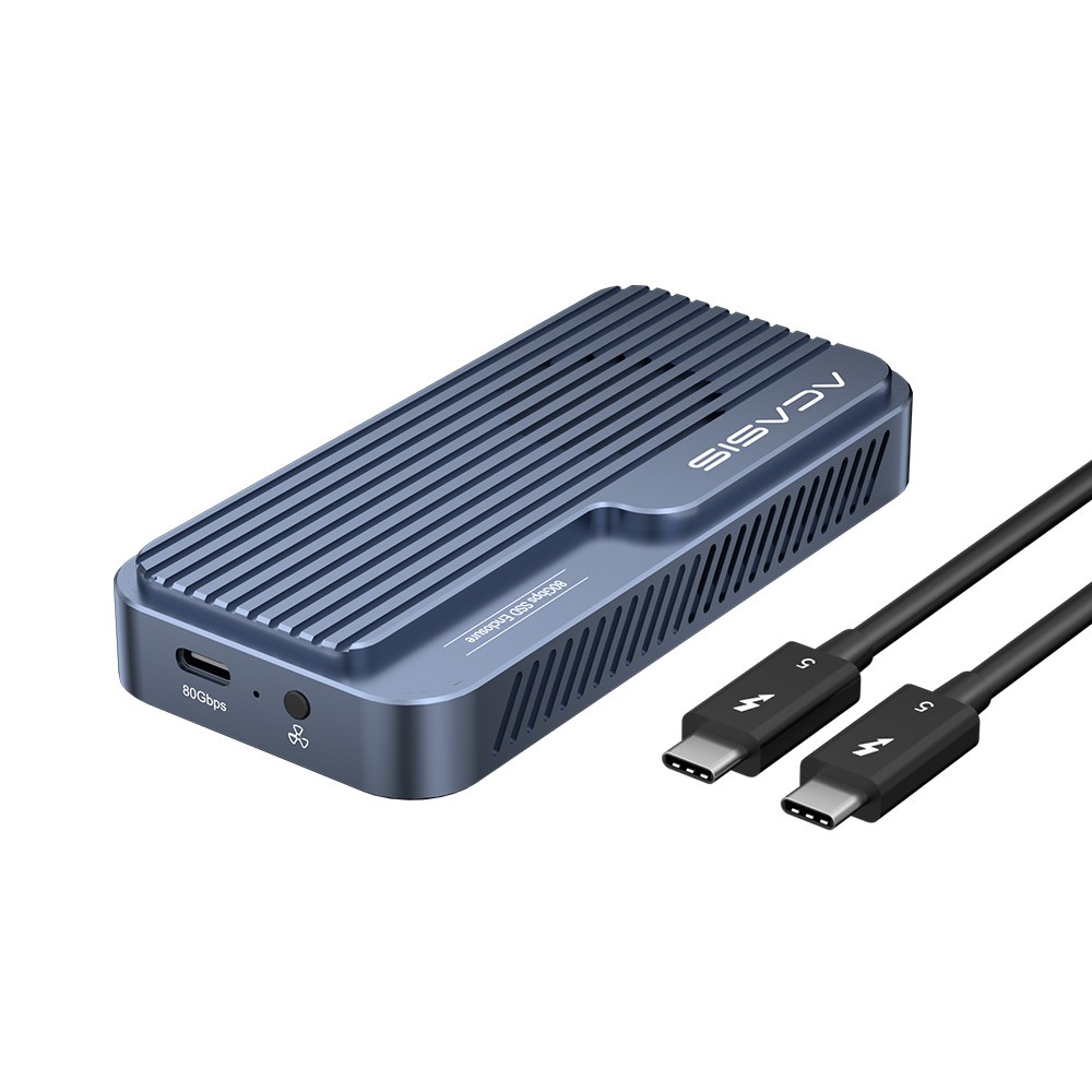 ACASIS Thunderbolt 5 M.2 NVMe SSD Enclosure 80Gbps USB4 8TB Cooling Fan