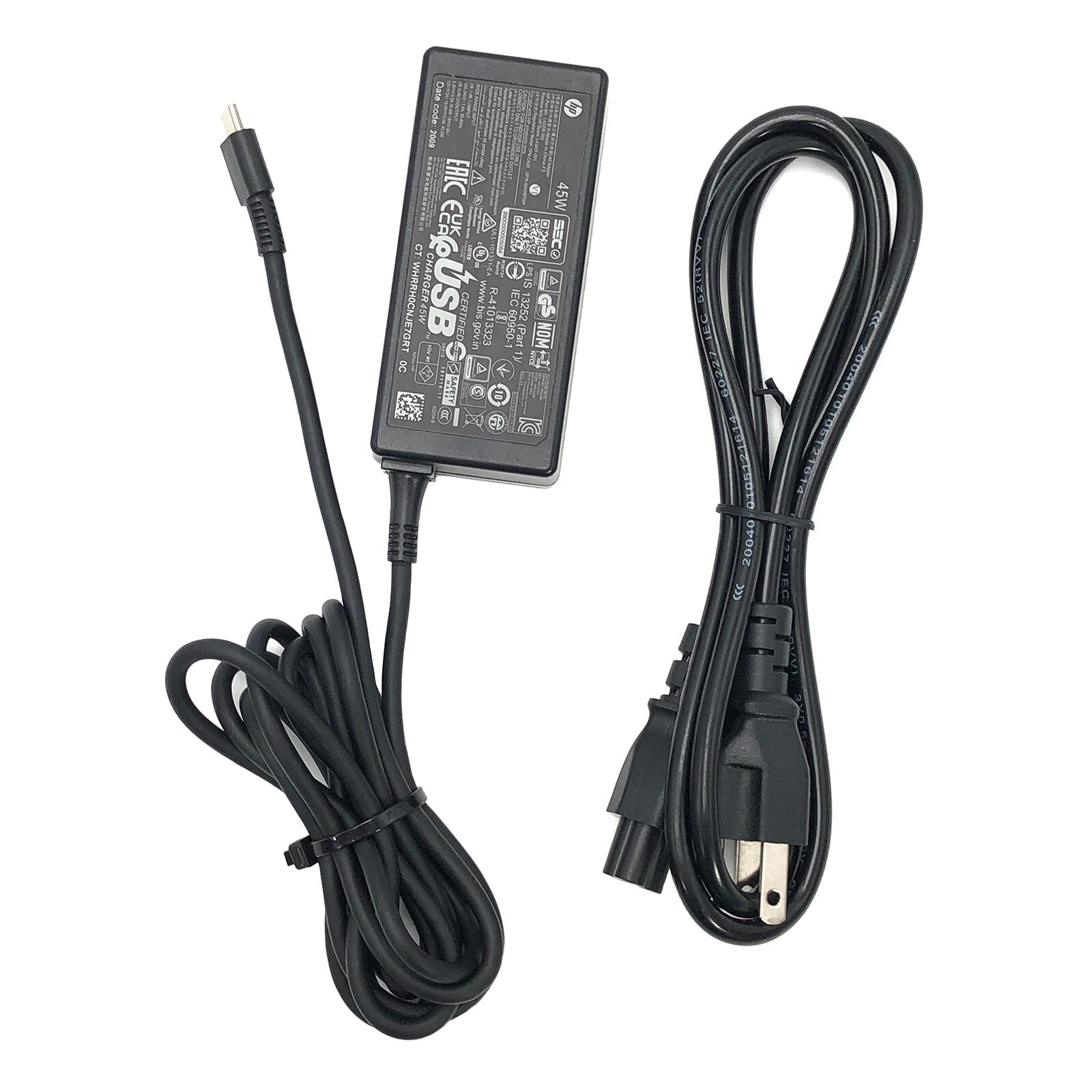 Genuine 45W HP AC/DC Adapter USB-C for Chromebook X360 14 Series Laptop