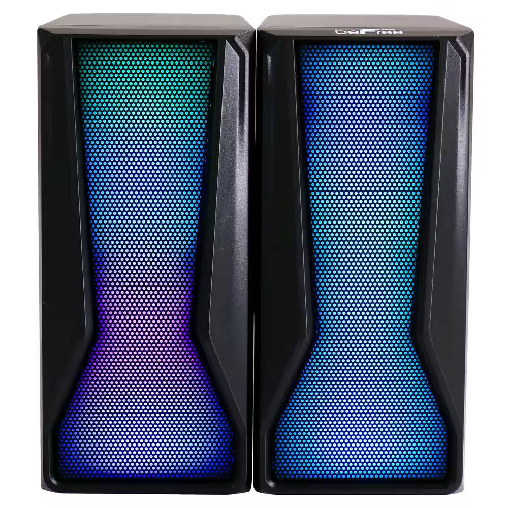 Color LED Dual Gaming Speakers