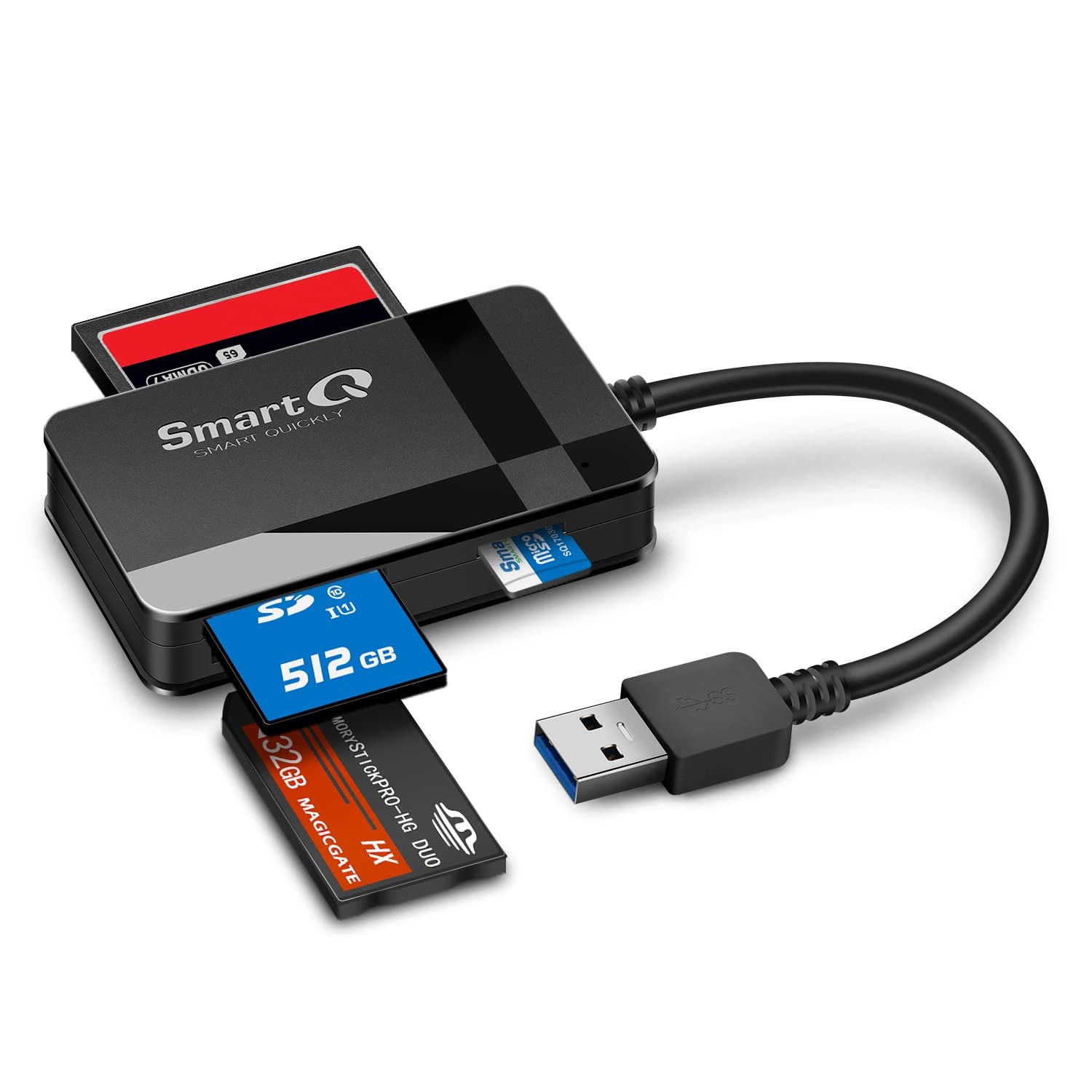 C368 USB 3.0 Card Reader - Plug & Play, Compatible with Apple & Windows, Supp...