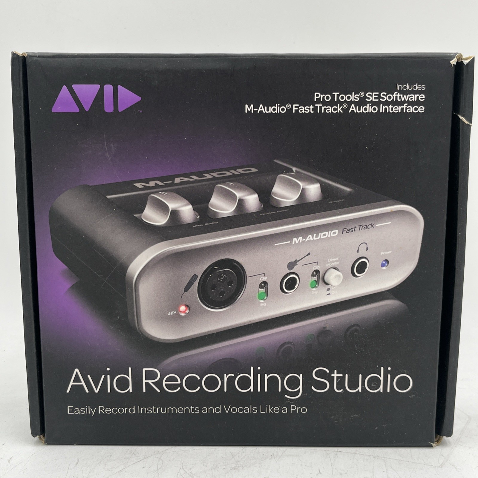 NEW M-Audio Fast Track USB Audio Interface Avid Recording Studio Pro Tools SE