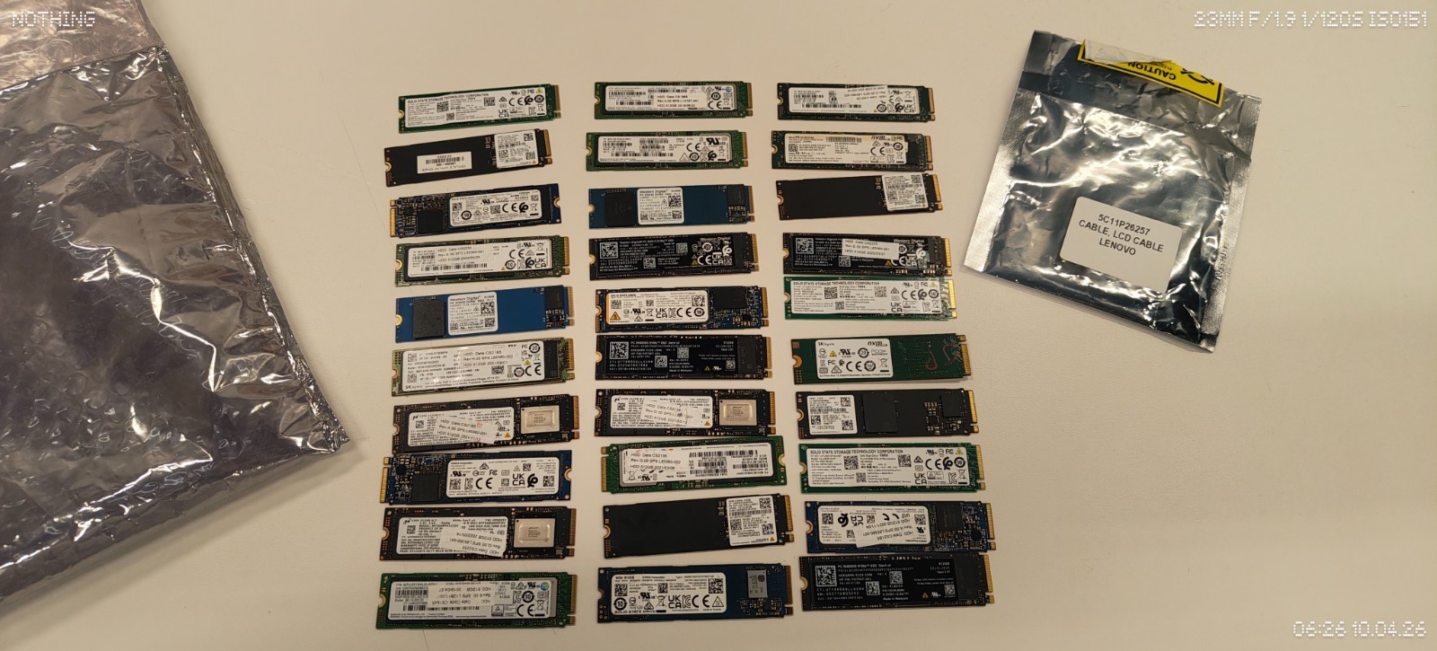 Lot of 30 Nvme 512 SSD 