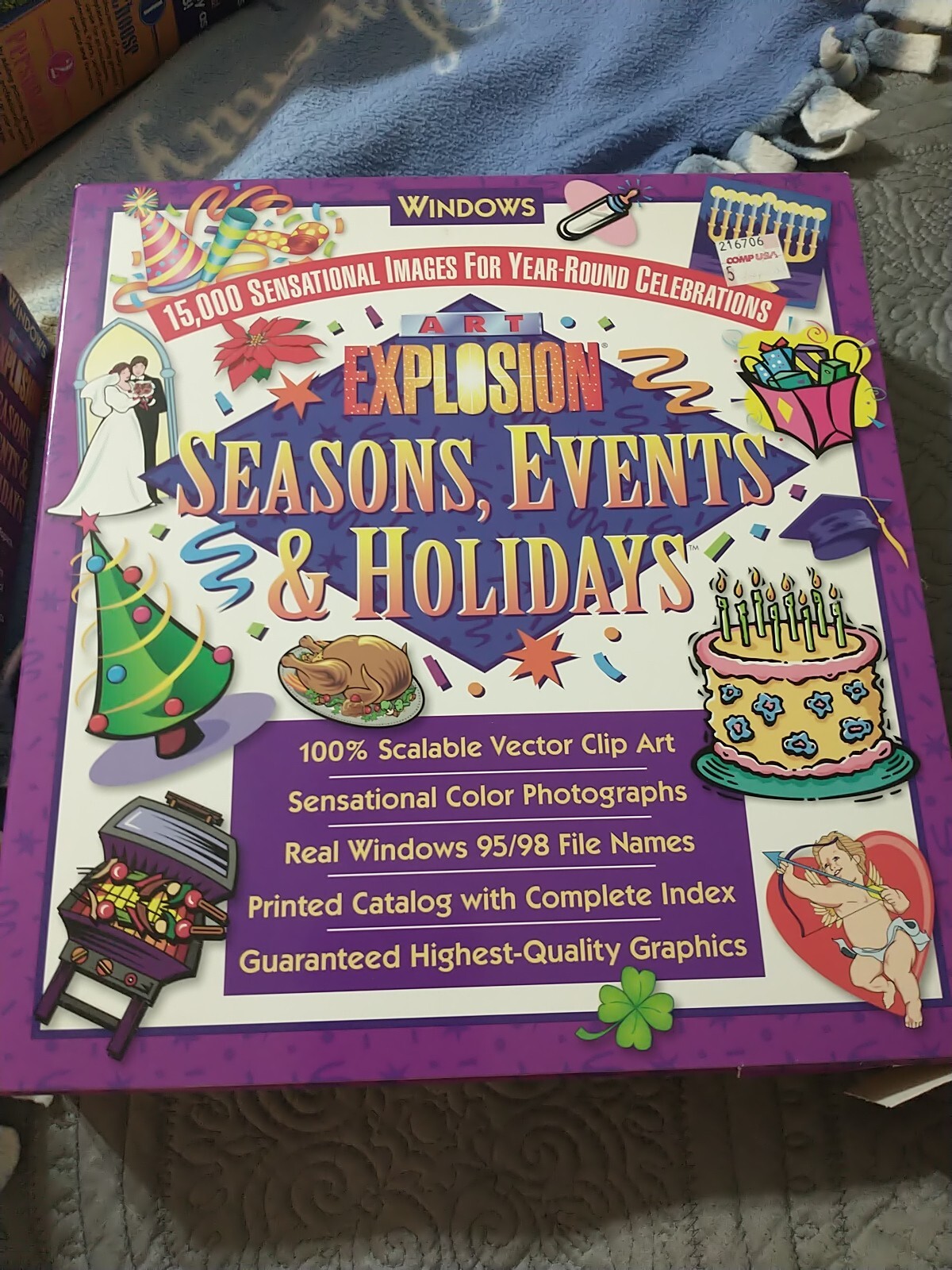 Art Explosion 15,000 Clip Art Images Seasons Events Holidays Windows 95 98 NOS