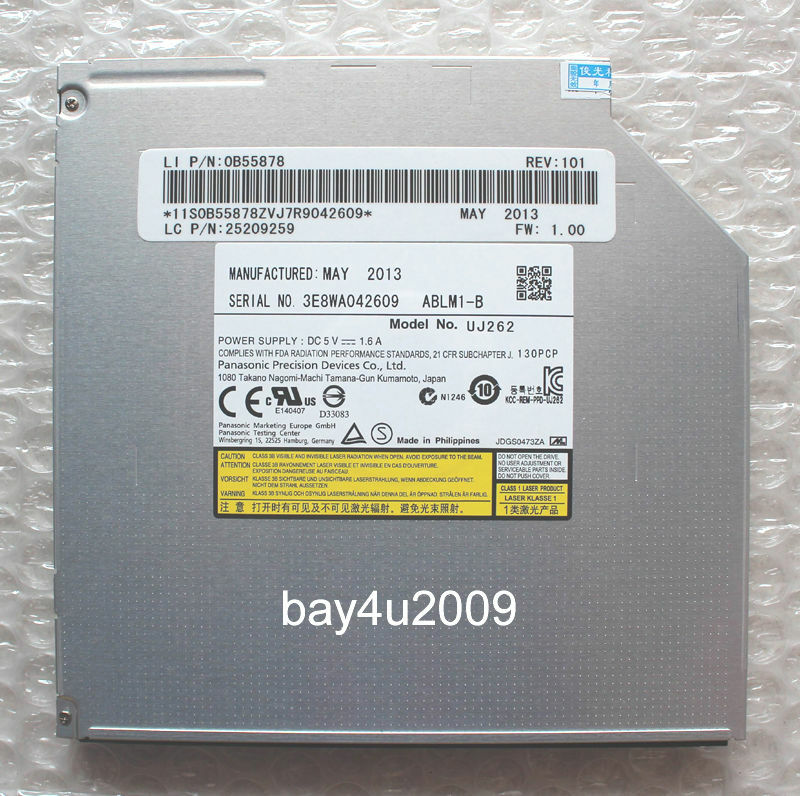 Lenovo ThinkPad W540 BD-RE Blu-Ray Burner DVD Drive For Panasonic UJ262 UJ272