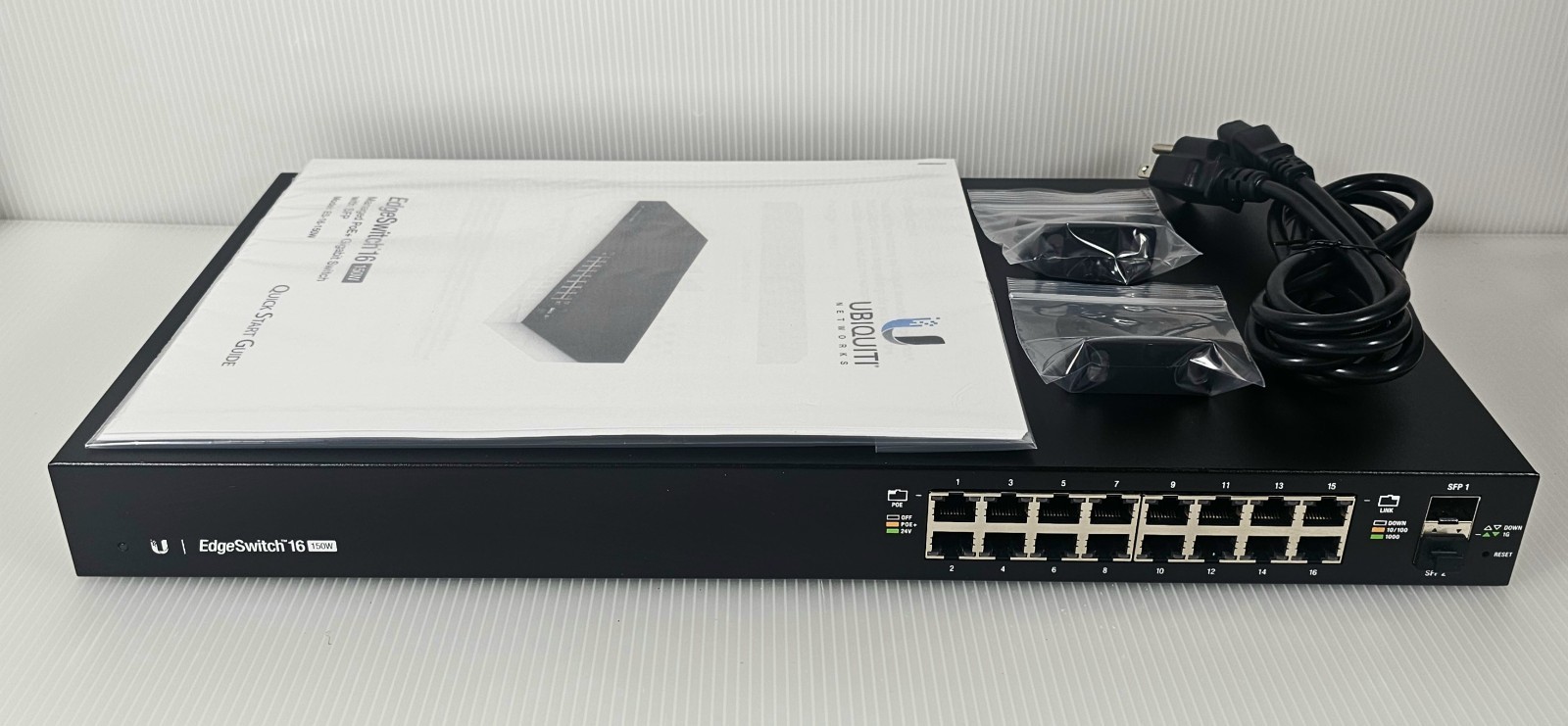 Ubiquiti EdgeSwitch 16 PoE ES-16-150W Gigabit Managed Switch w SFP, Edge Switch
