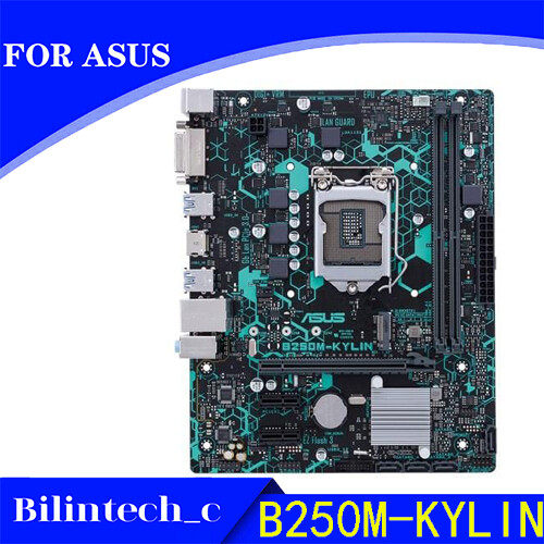 FOR ASUS B250M-KYLIN 32GB LGA1151 DDR4 DVI+ Motherbroad Test ok