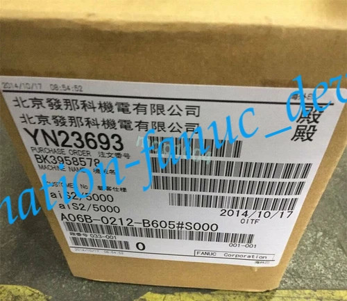 FANUC A06B-0212-B605#S000 Servo Motor A06B0212B605#S000 New Expedited Shipping