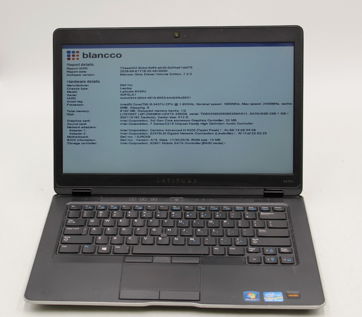 Dell Latitude 6430U i5-3437U 8GB No OS 30 Day Warranty