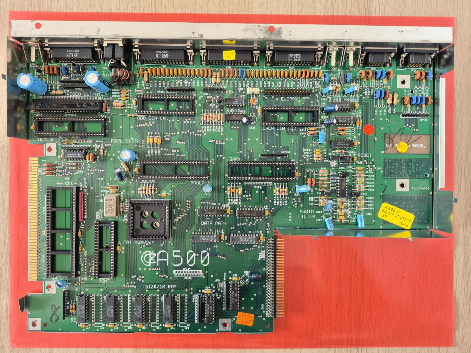 ✅ Motherboard REV 6a ⭐ Commodore Amiga 500 ⭐ Very Good Condition ⚡
