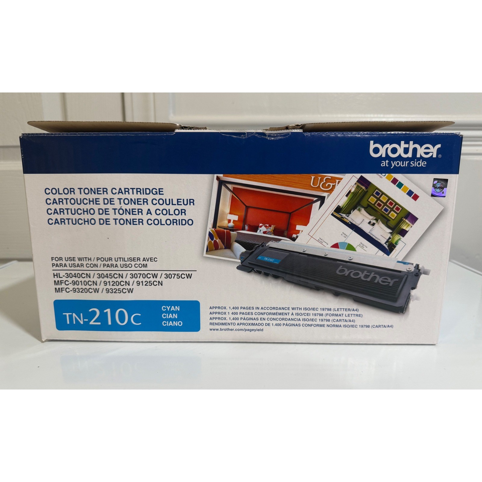 Brother TN-210C Cyan Toner Cartridge Genuine OEM for HL-3040CN MFC-9320CW