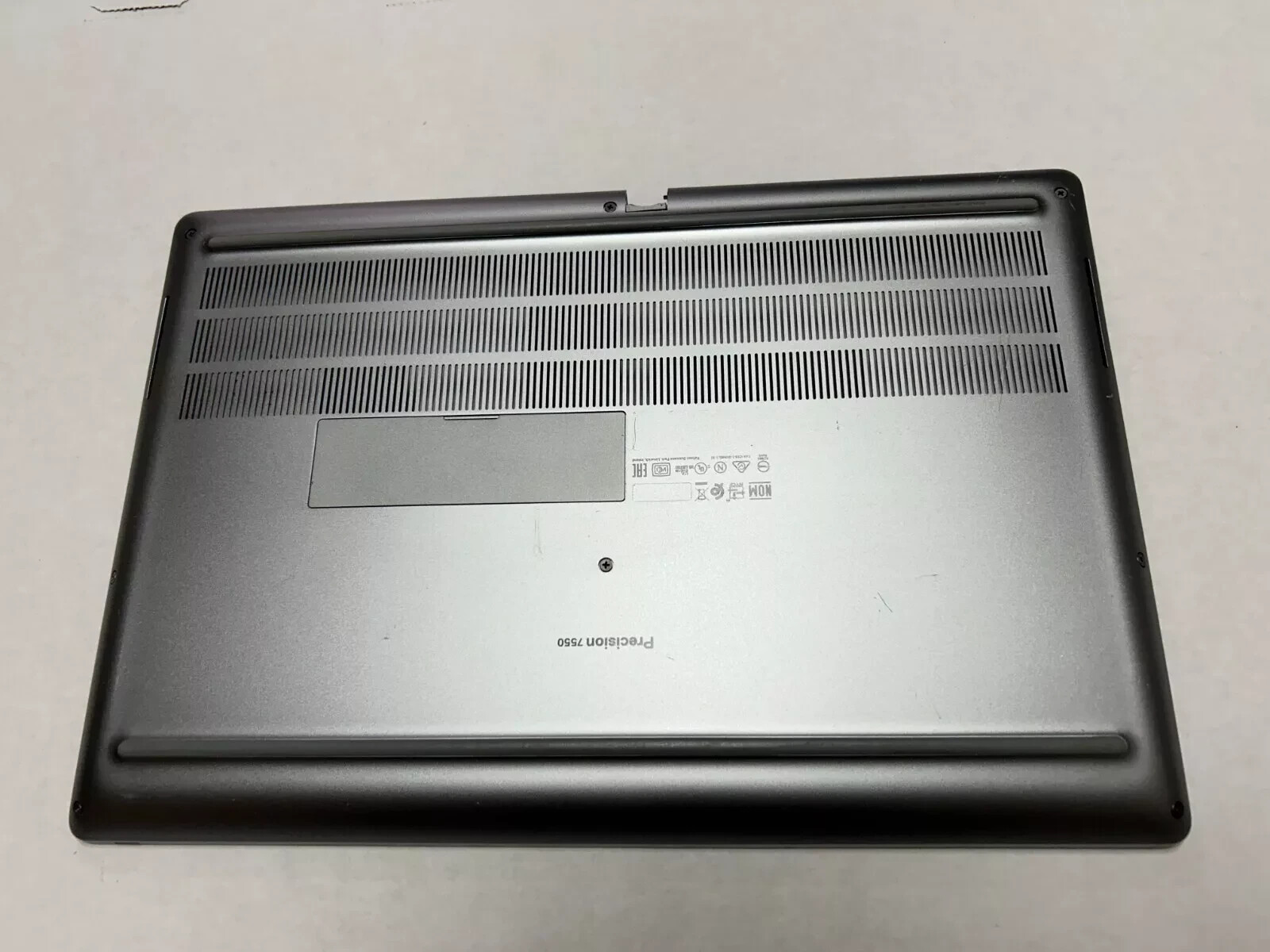 Genuine Dell XPS 17 9710 Silver Bottom Base Case Metal Cover - 1G0NM 01G0NM B