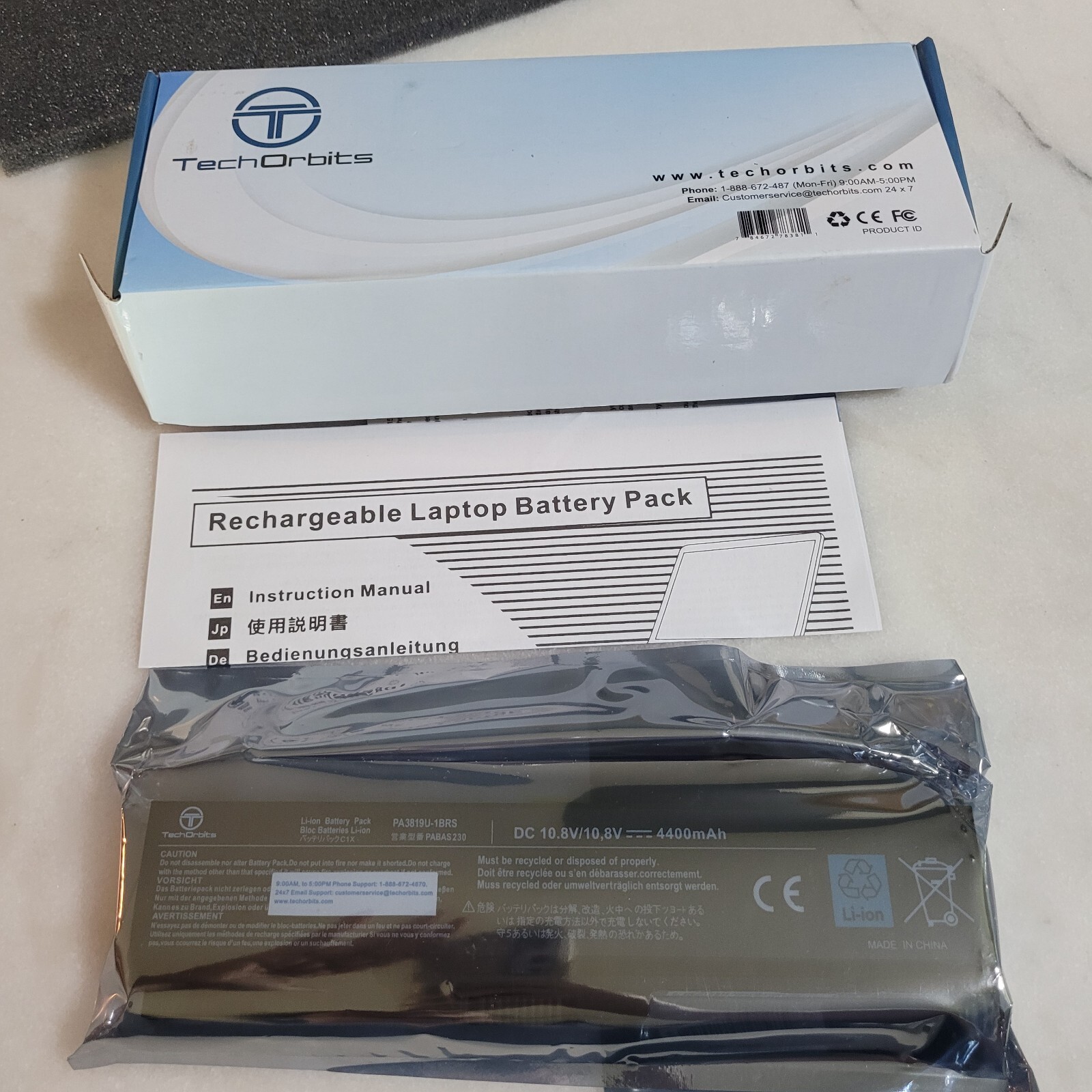 TechOrbits Replacement Battery 