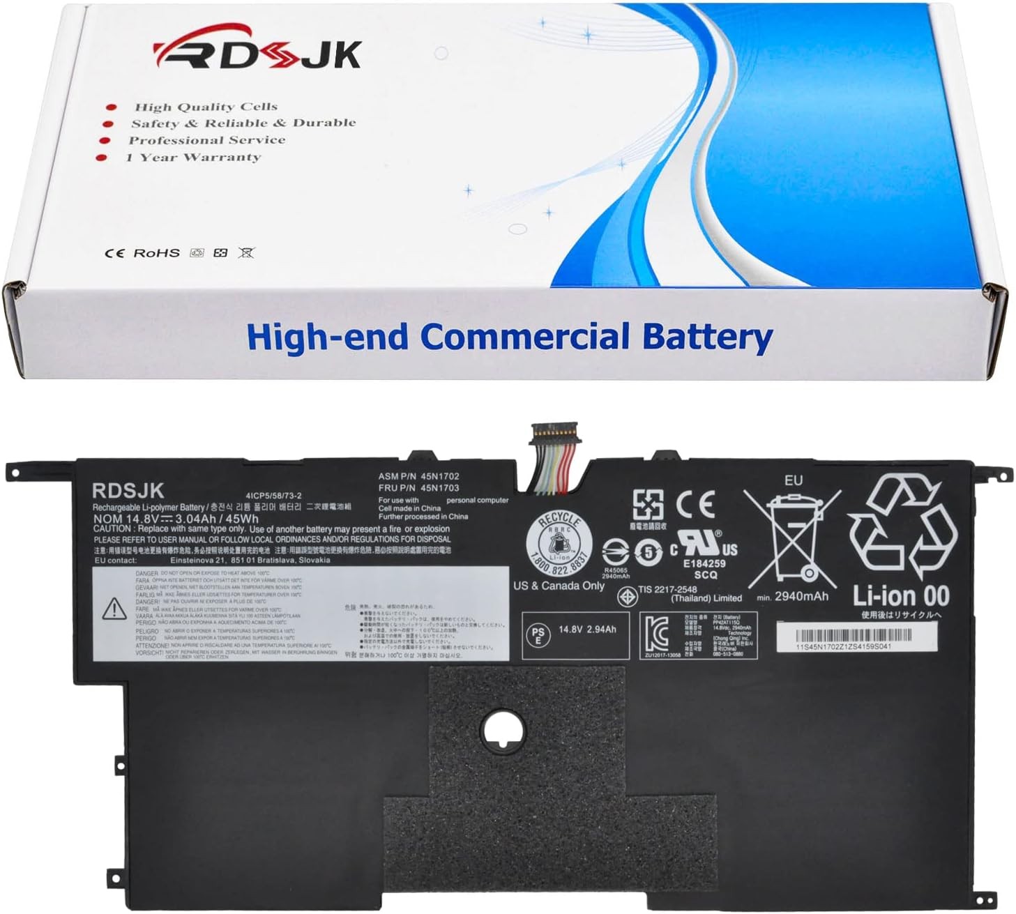 45N1702 45N1703 45N1700 45N1701 00HW003 00HW002 Laptop Battery for Lenovo