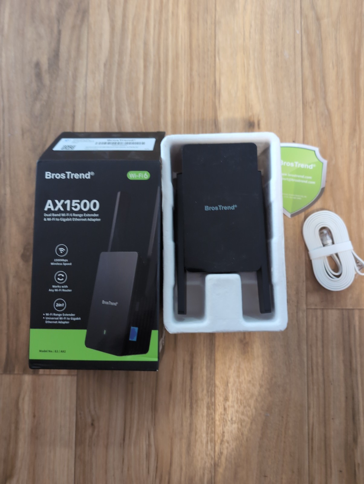 BrosTrend AX1500 WiFi 6 Extender Repeater Dual Band 1.5Gbps Range Booster