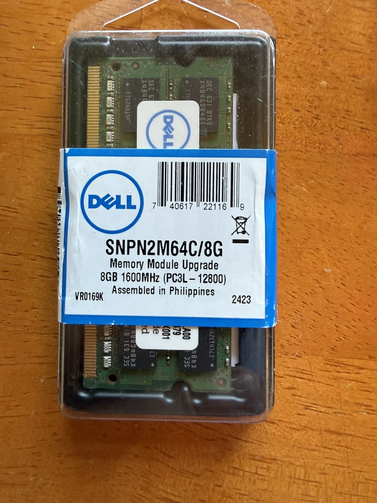 NEW - Dell SNPN2M64C/8G 8GB 2Rx8 PC3L-12800 DDR3 SODIMM Laptop RAM Memory