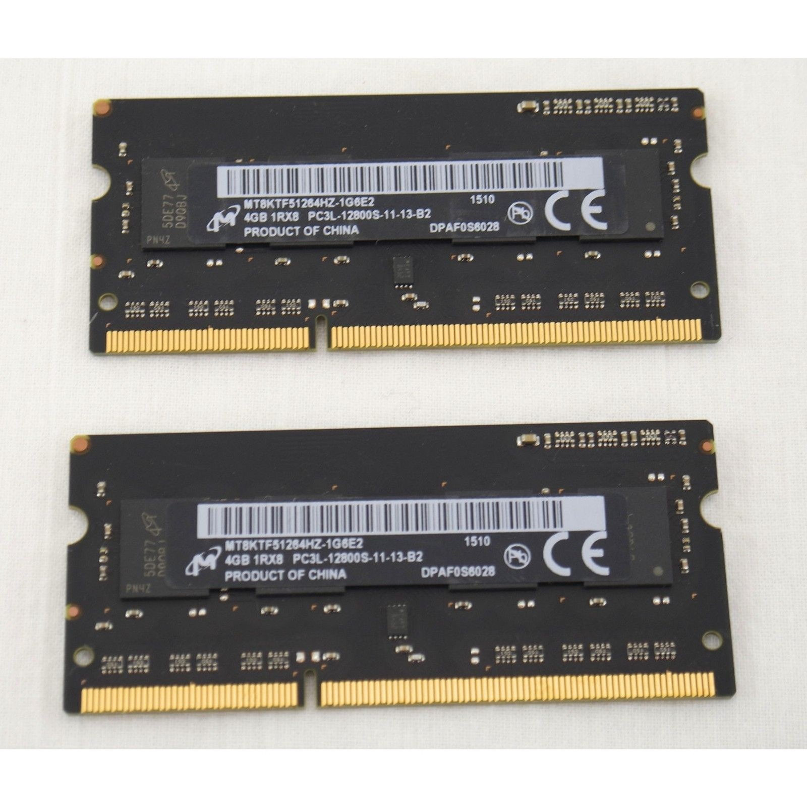 8GB (2x4GB) PC3-12800 RAM | iMac/MacBook Pro Genuine OEM, Micron or SK Hynix