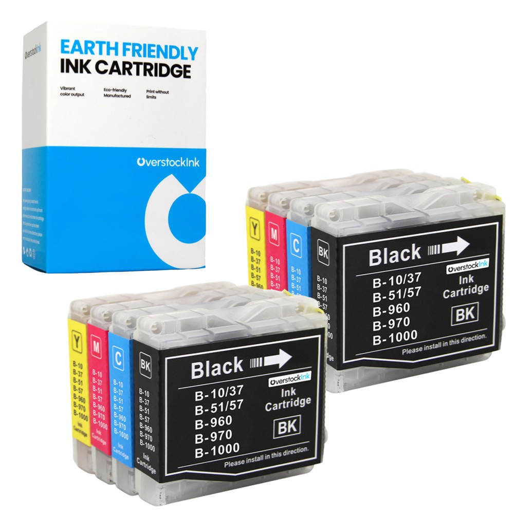 8-Pack Compatible OSI LC-51 Ink Cartridges fits Brother DCP-353C, 560CN, 750CW