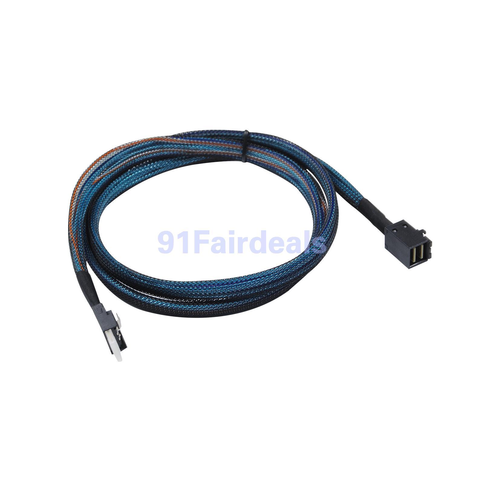 Supermicro CBL-SAST-0835 SlimSAS(SFF-8654) to MiniSAS HD (SFF-8643) Cable 100cm