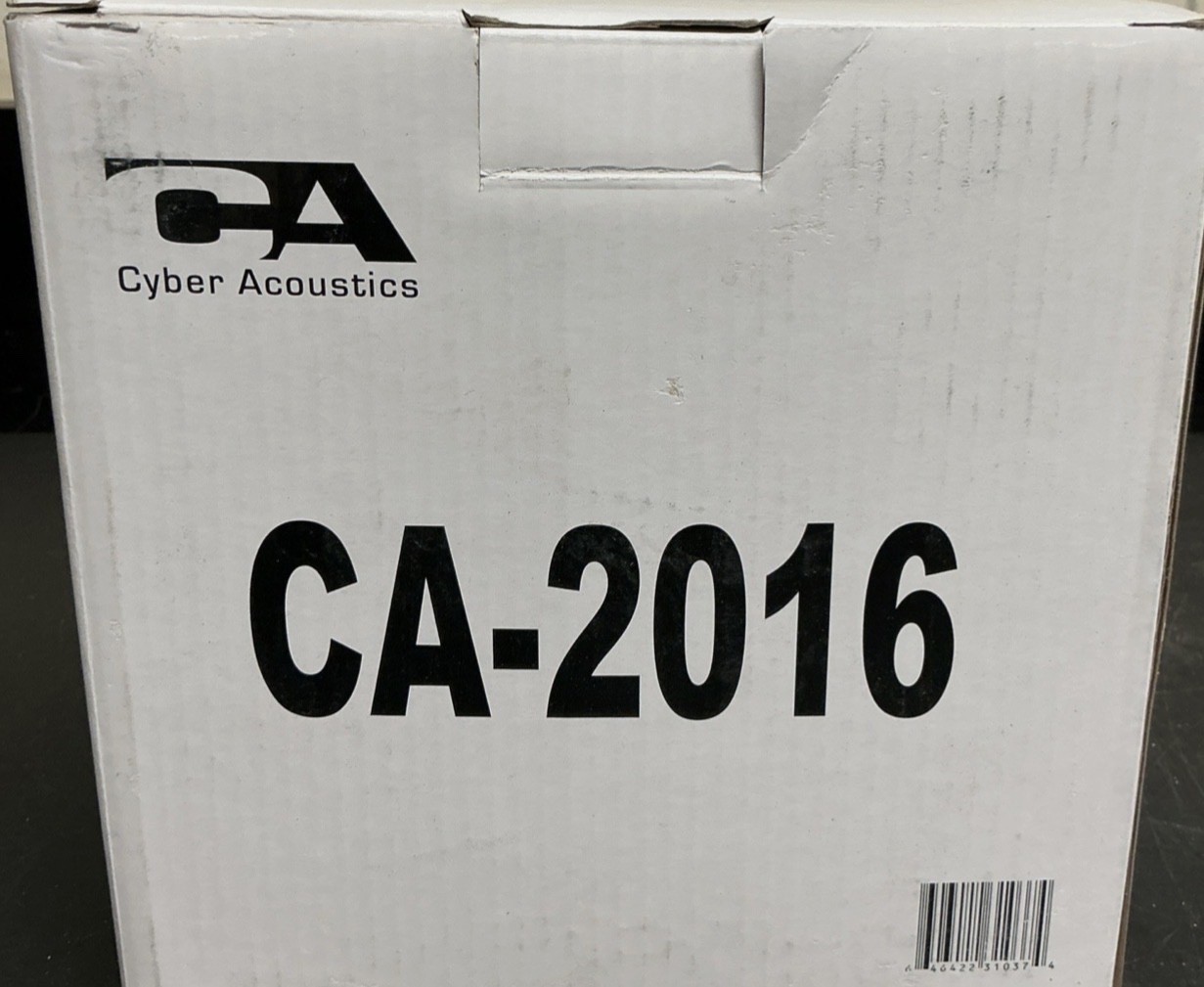 Lot of 4 Cyber Acoustics CA- 2016 Computer Speakers