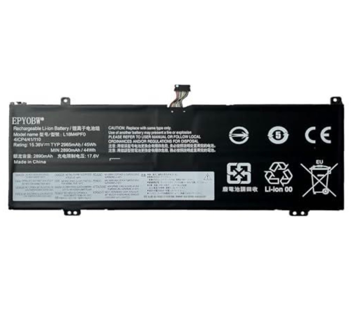 L18M4PF0 Battery for Lenovo ThinkBook 13S-IWL 13S-IML 14S-IWL 14S-IML 45Wh