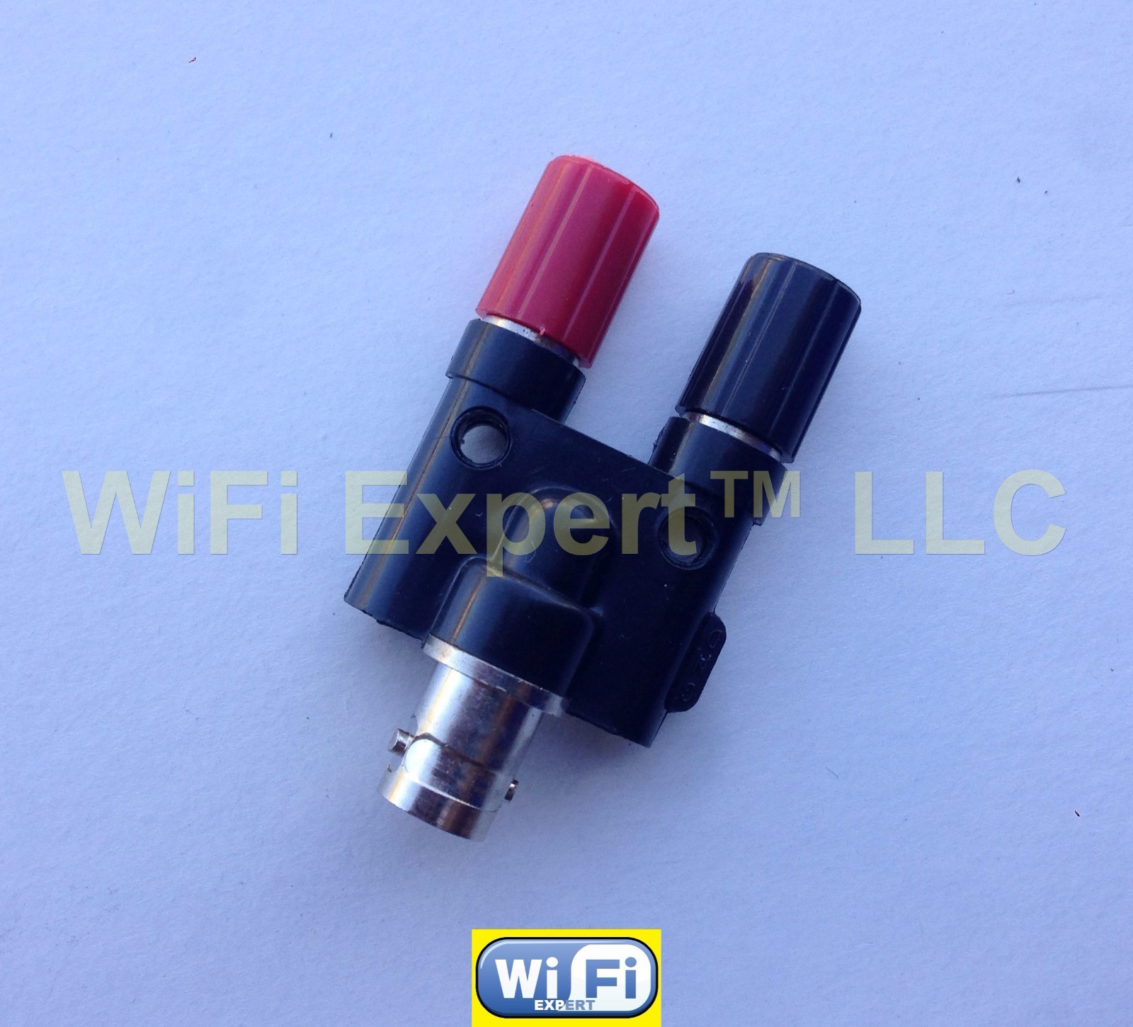 1 x BNC Female plug to Two dual Banana binding female jack connector adapter USA