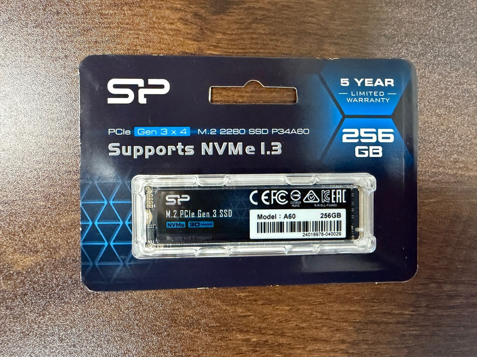 Silicon Power 256GB - NVMe M.2 SSD - 2280