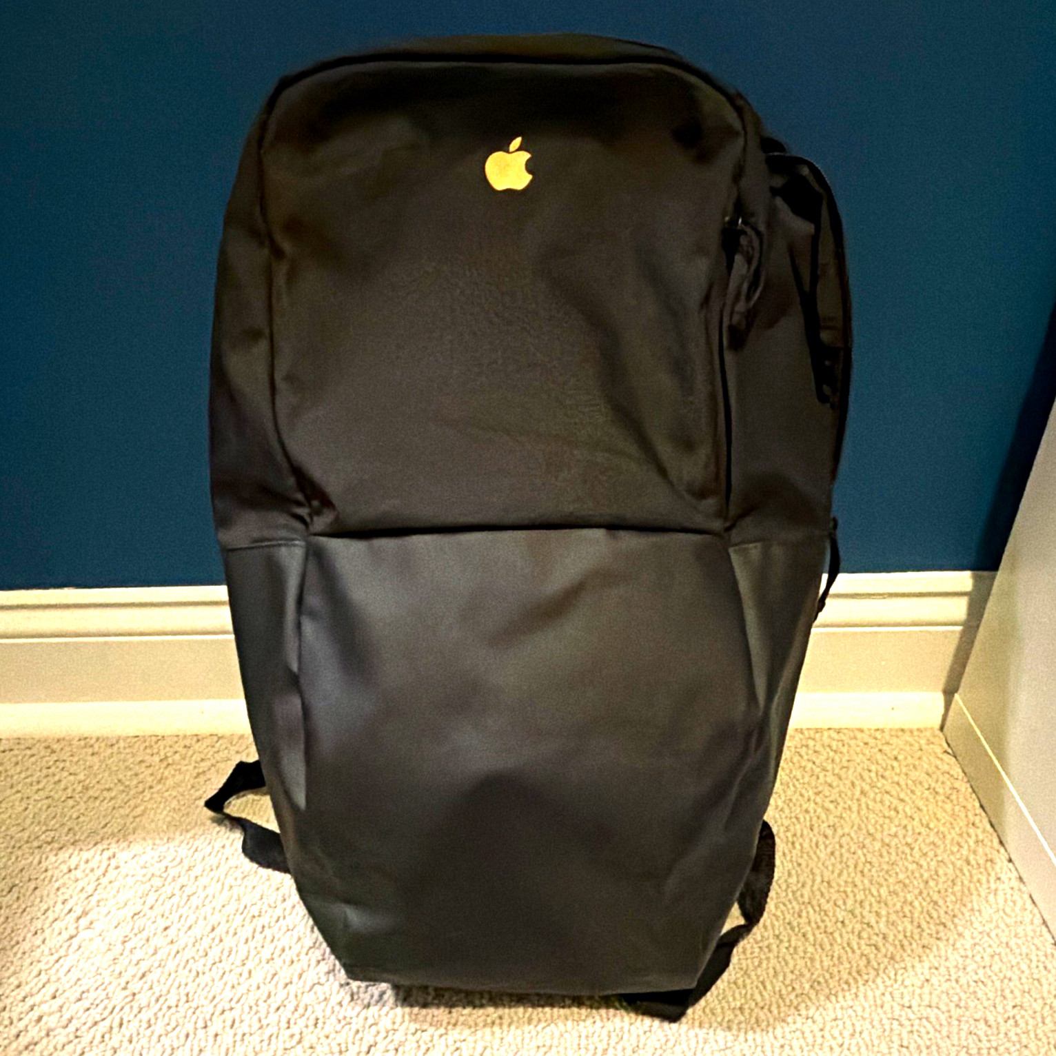 Incase Black Nylon and Leather Laptop Padded Backpack w/ Apple Logo 