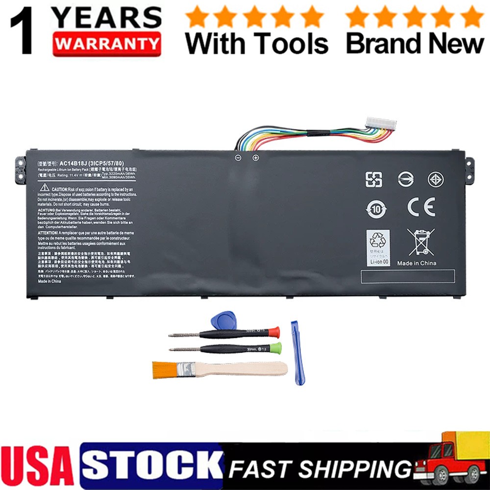 For Acer Aspire ES1-571 ES1-533 V3-371 V3-111P V3-371 Battery AC14B18J AC14B13J